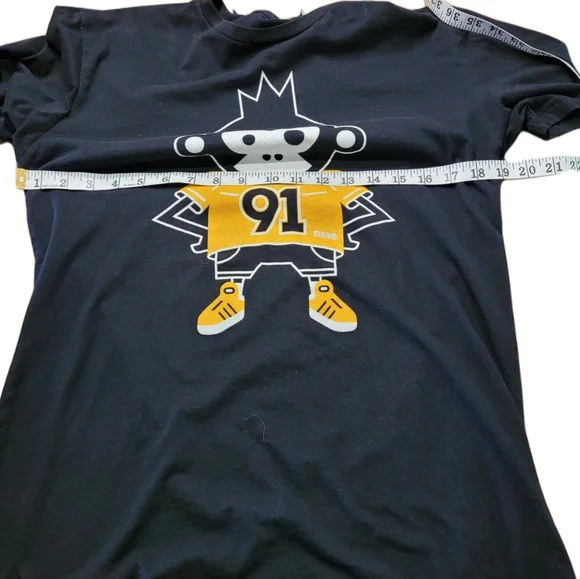 Birra Monkey #91 Soccer T-Shirt Size Small Black Yellow - Picture 3 of 4